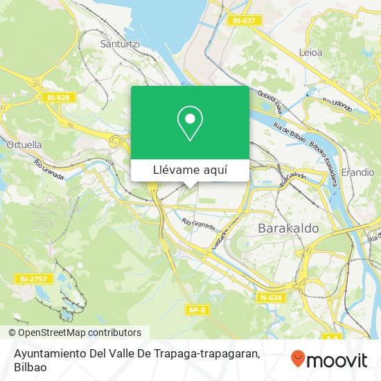 Mapa Ayuntamiento Del Valle De Trapaga-trapagaran