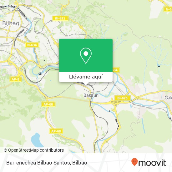 Mapa Barrenechea Bilbao Santos