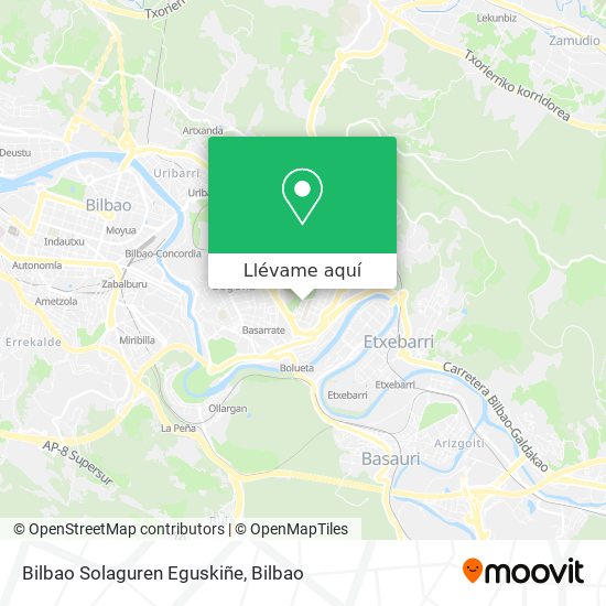 Mapa Bilbao Solaguren Eguskiñe