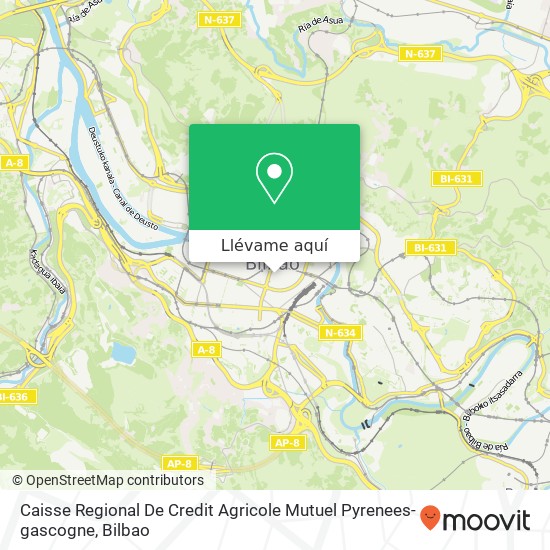 Mapa Caisse Regional De Credit Agricole Mutuel Pyrenees-gascogne