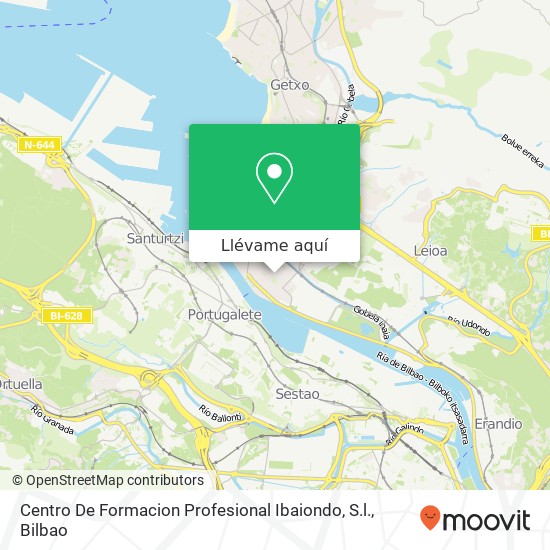 Mapa Centro De Formacion Profesional Ibaiondo, S.l.