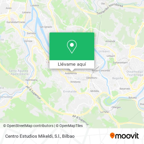 Cómo llegar a Centro Estudios Mikeldi, S.l. en Bilbao en Autobús, Metro o