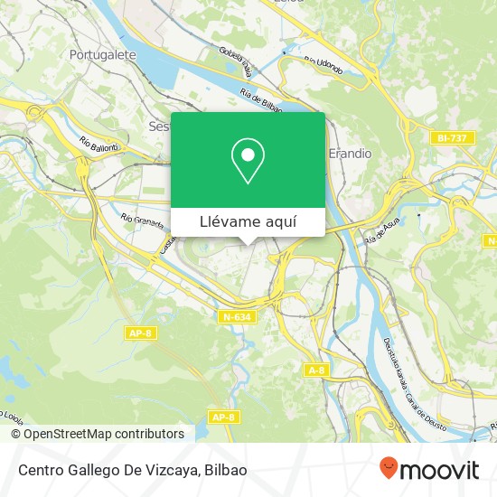 Mapa Centro Gallego De Vizcaya