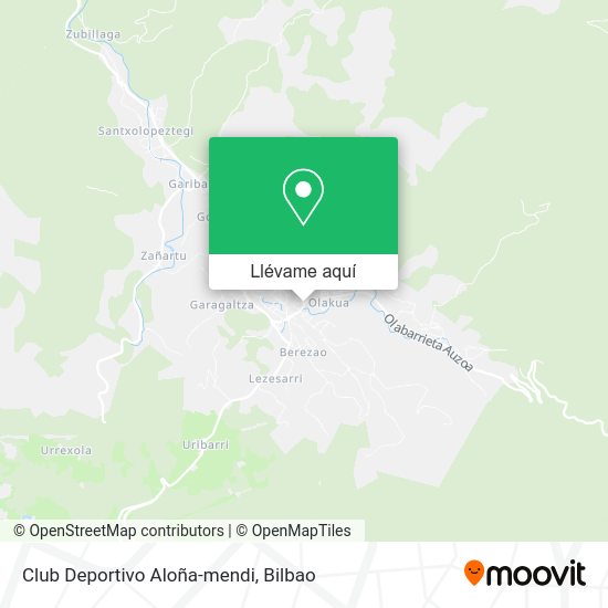 Mapa Club Deportivo Aloña-mendi
