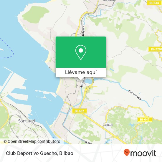 Mapa Club Deportivo Guecho