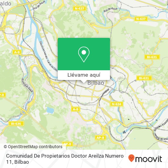 Mapa Comunidad De Propietarios Doctor Areilza Numero 11