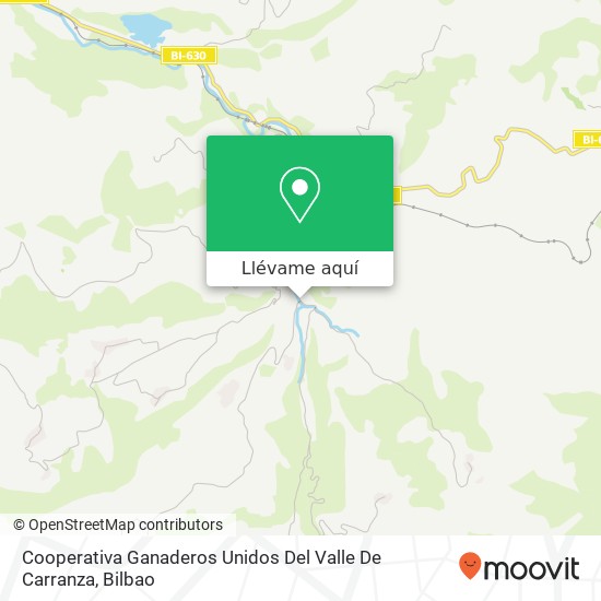 Mapa Cooperativa Ganaderos Unidos Del Valle De Carranza