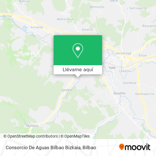 Mapa Consorcio De Aguas Bilbao Bizkaia