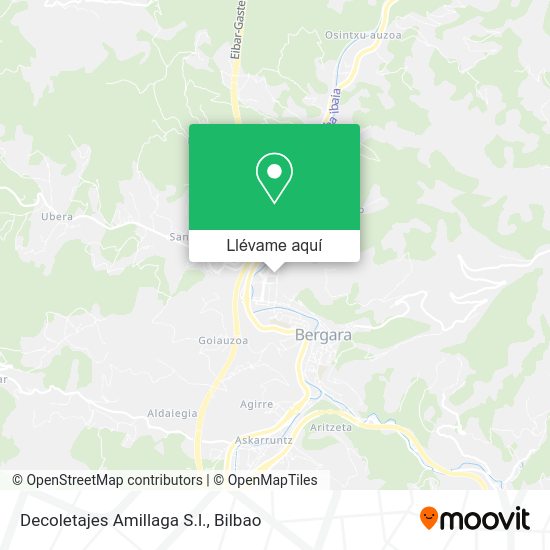 Mapa Decoletajes Amillaga S.l.