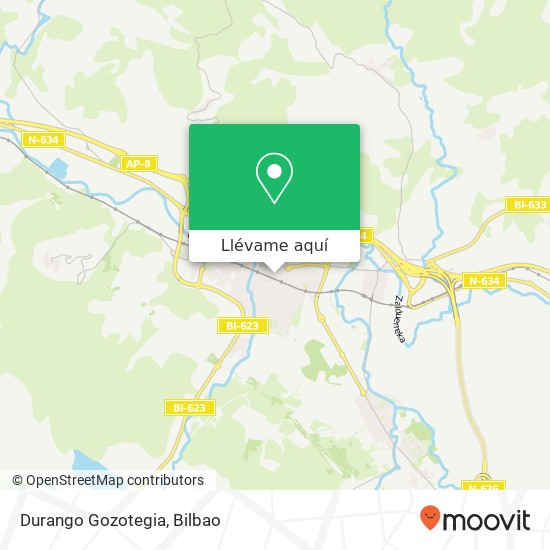 Mapa Durango Gozotegia