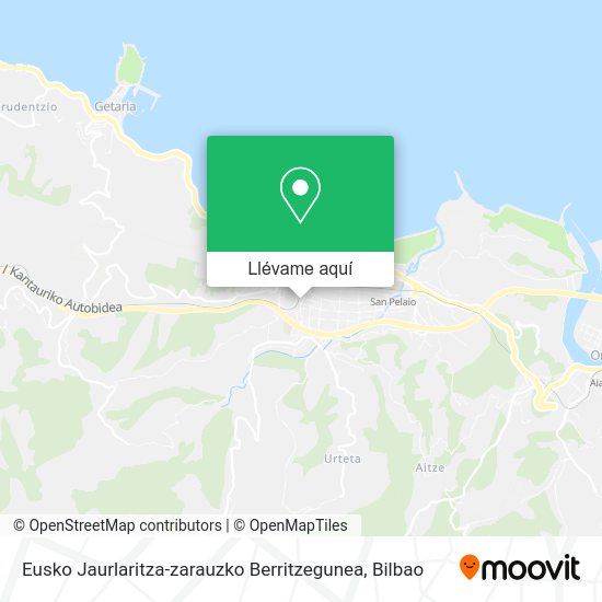 Mapa Eusko Jaurlaritza-zarauzko Berritzegunea