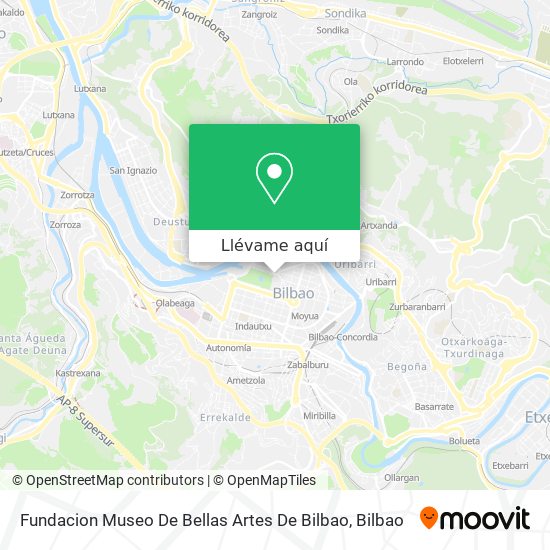 Mapa Fundacion Museo De Bellas Artes De Bilbao