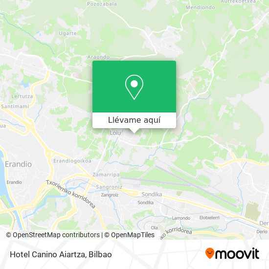 Mapa Hotel Canino Aiartza