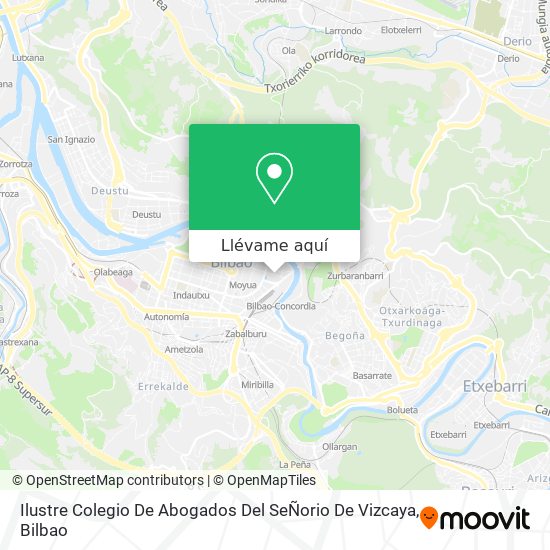 Mapa Ilustre Colegio De Abogados Del SeÑorio De Vizcaya