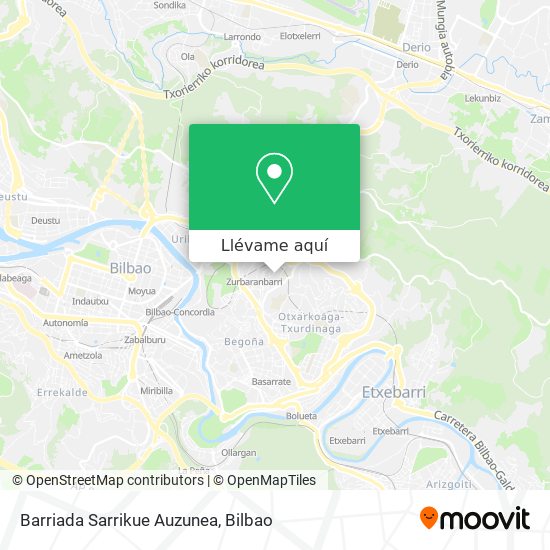 Mapa Barriada Sarrikue Auzunea
