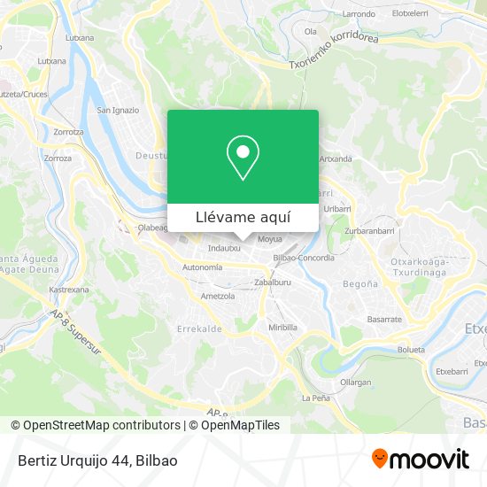 Mapa Bertiz Urquijo 44