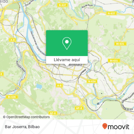 Mapa Bar Joserra, Calle Indautxu, 4 48011 Indautxu Bilbao