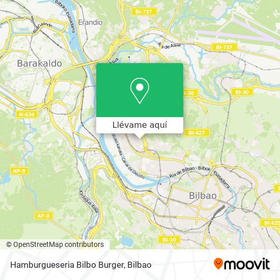 Mapa Hamburgueseria Bilbo Burger