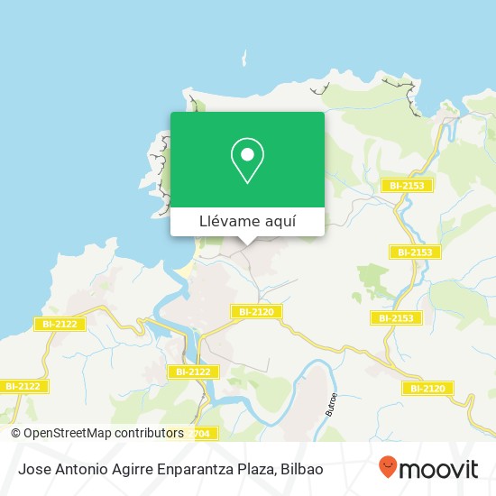 Mapa Jose Antonio Agirre Enparantza Plaza