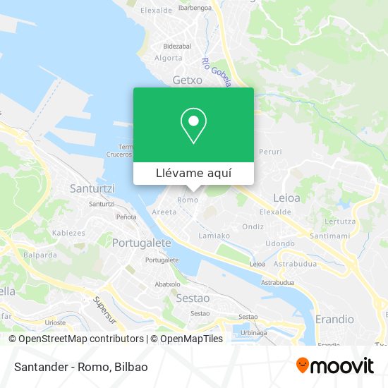 Mapa Santander - Romo