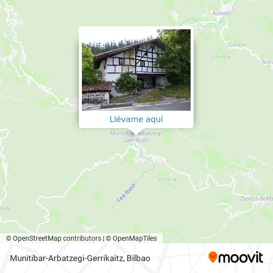 Mapa Munitibar-Arbatzegi-Gerrikaitz