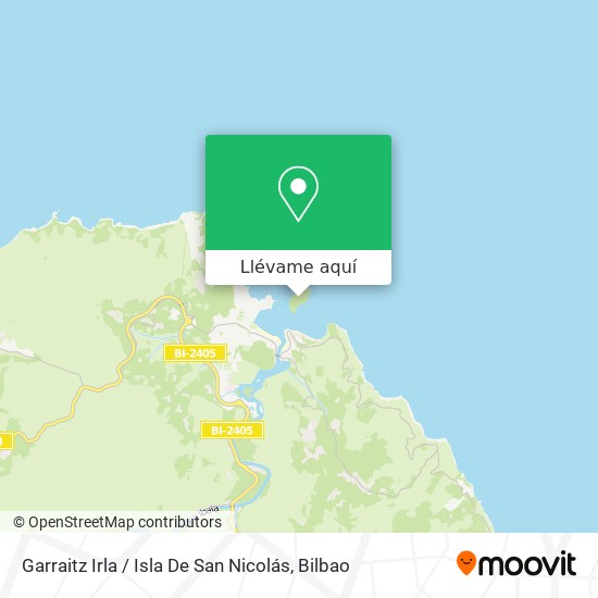 Mapa Garraitz Irla / Isla De San Nicolás