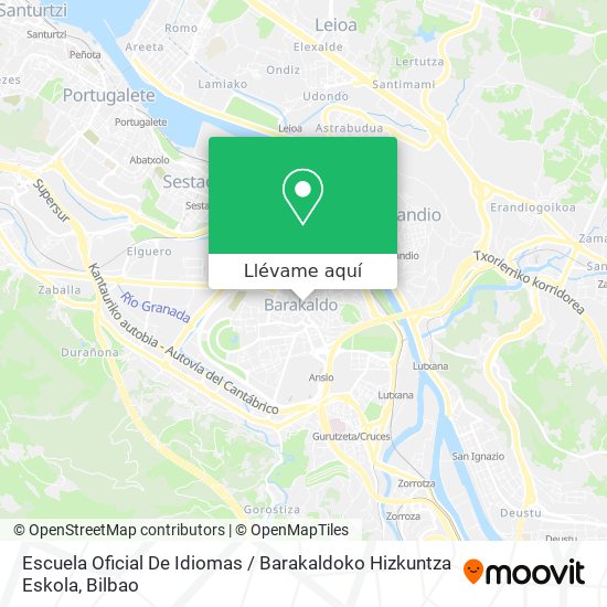 Mapa Escuela Oficial De Idiomas / Barakaldoko Hizkuntza Eskola