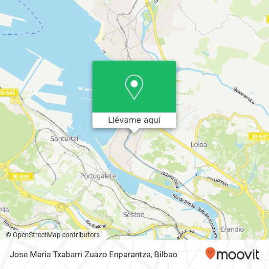 Mapa Jose Maria Txabarri Zuazo Enparantza