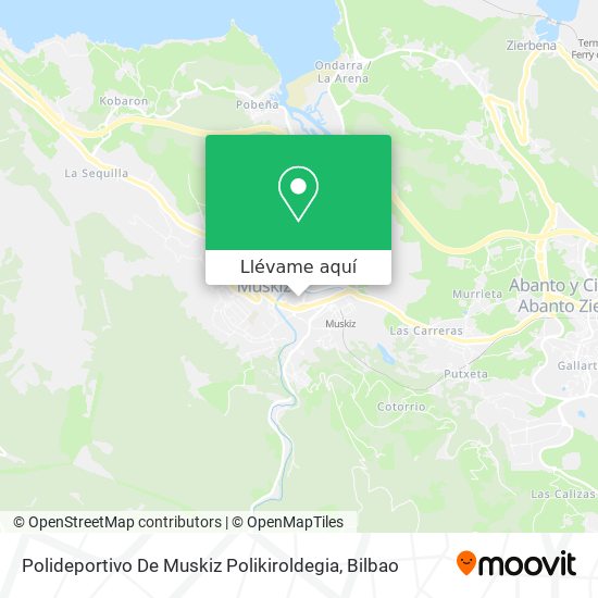 Mapa Polideportivo De Muskiz Polikiroldegia