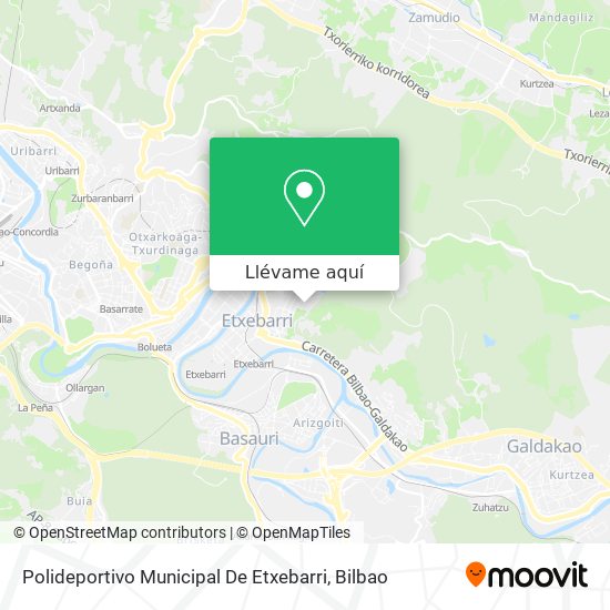 Mapa Polideportivo Municipal De Etxebarri
