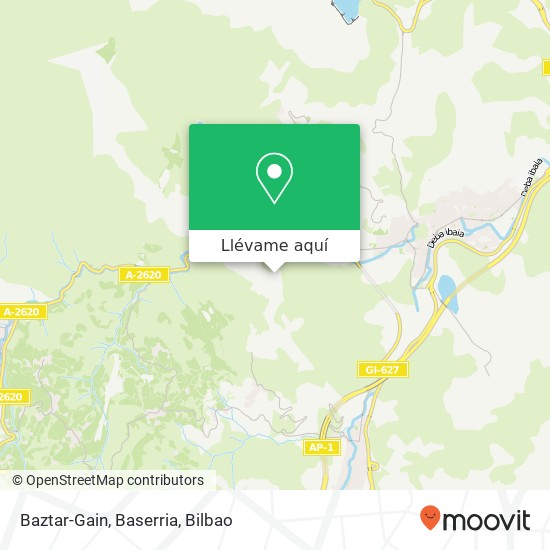 Mapa Baztar-Gain, Baserria