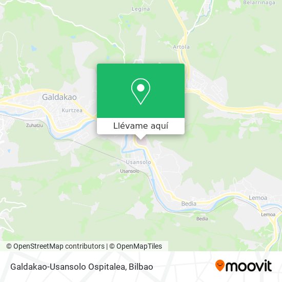 Mapa Galdakao-Usansolo Ospitalea