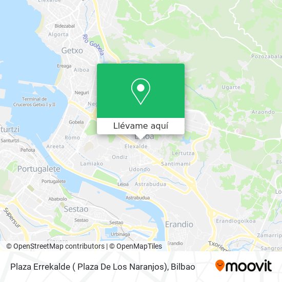 Mapa Plaza Errekalde ( Plaza De Los Naranjos)