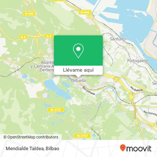 Mapa Mendialde Taldea