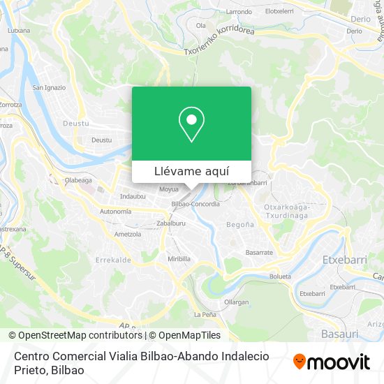 Mapa Centro Comercial Vialia Bilbao-Abando Indalecio Prieto