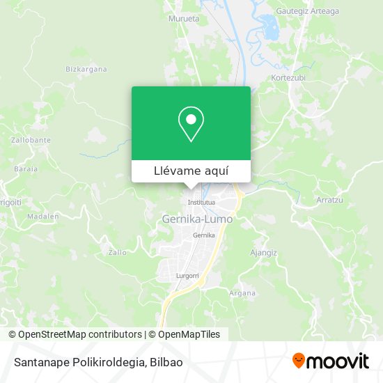 Mapa Santanape Polikiroldegia