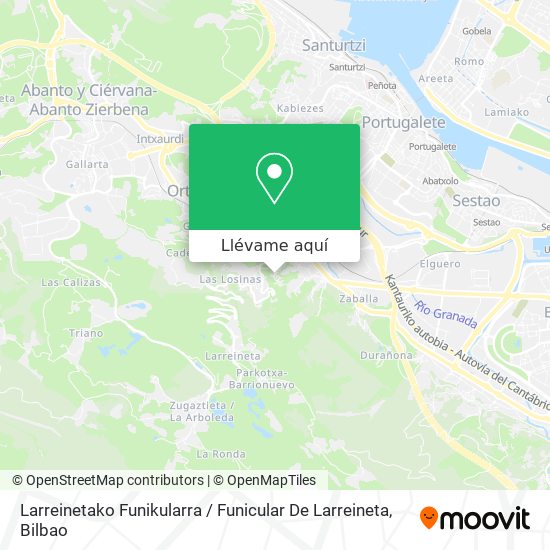 Mapa Larreinetako Funikularra / Funicular De Larreineta