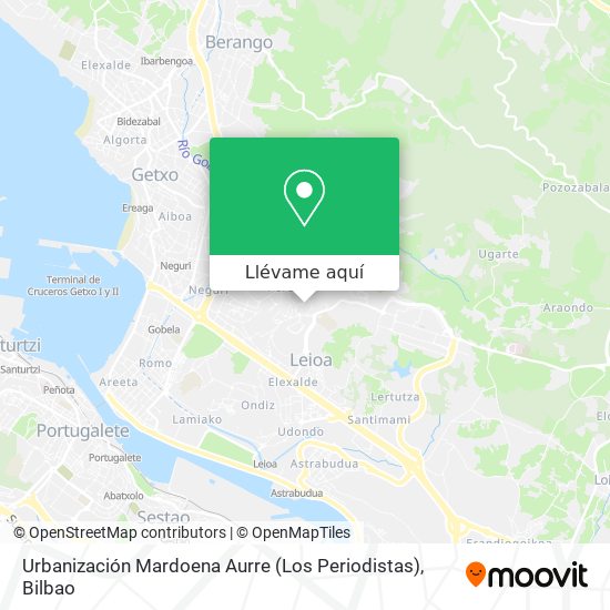 Mapa Urbanización Mardoena Aurre (Los Periodistas)