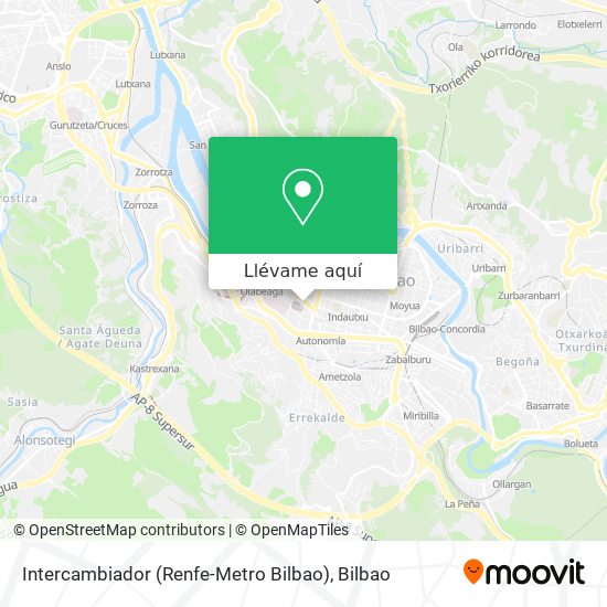 Mapa Intercambiador (Renfe-Metro Bilbao)