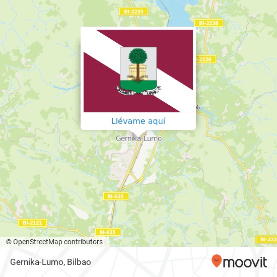 Mapa Gernika-Lumo