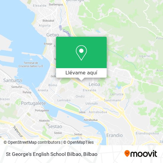 Mapa St George's English School Bilbao