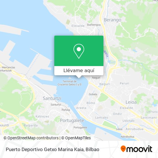 Mapa Puerto Deportivo Getxo Marina Kaia