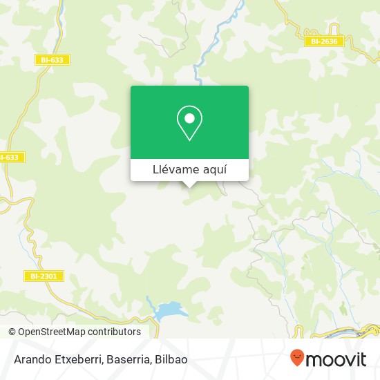 Mapa Arando Etxeberri, Baserria