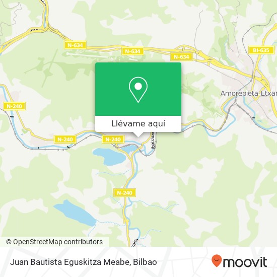 Mapa Juan Bautista Eguskitza Meabe