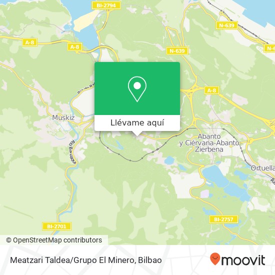 Mapa Meatzari Taldea / Grupo El Minero