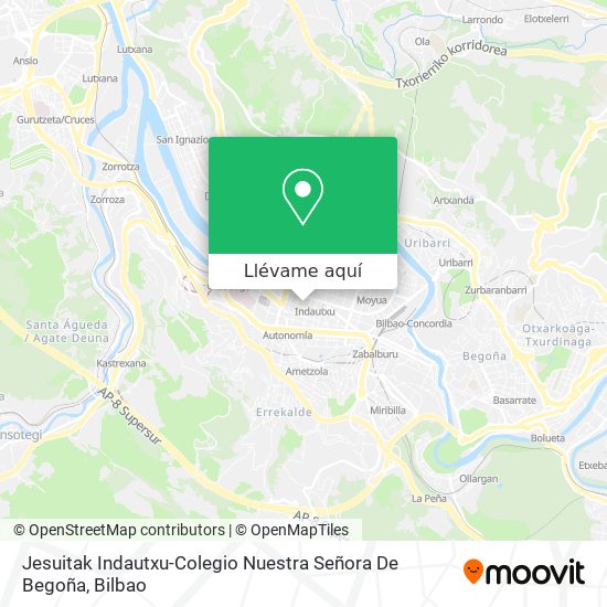 Mapa Jesuitak Indautxu-Colegio Nuestra Señora De Begoña