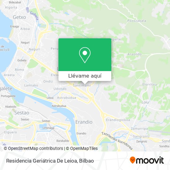 Mapa Residencia Geriátrica De Leioa