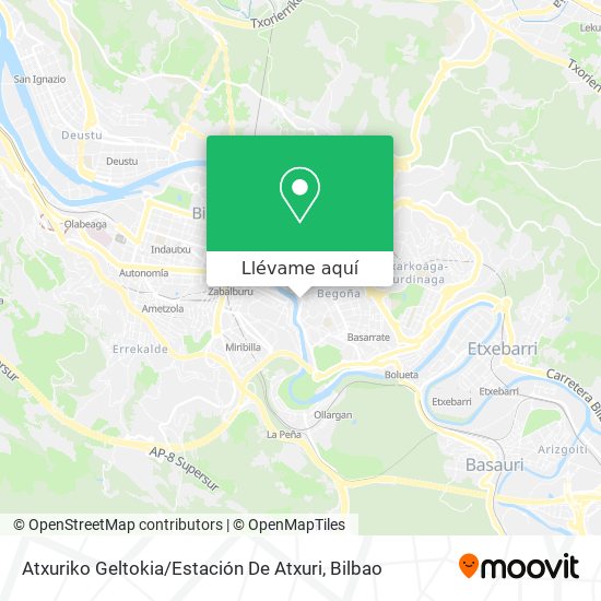 Mapa Atxuriko Geltokia / Estación De Atxuri