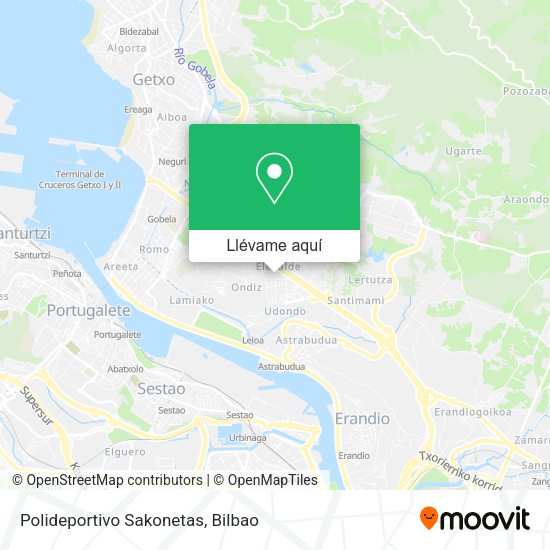 Mapa Polideportivo Sakonetas