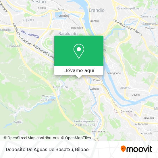 Mapa Depósito De Aguas De Basatxu